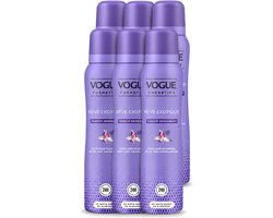 6 x Vogue Cosmetics - Reve Exotique - Parfum Deodorant - 150 ml - Voordeelverpakking - 6 stuks