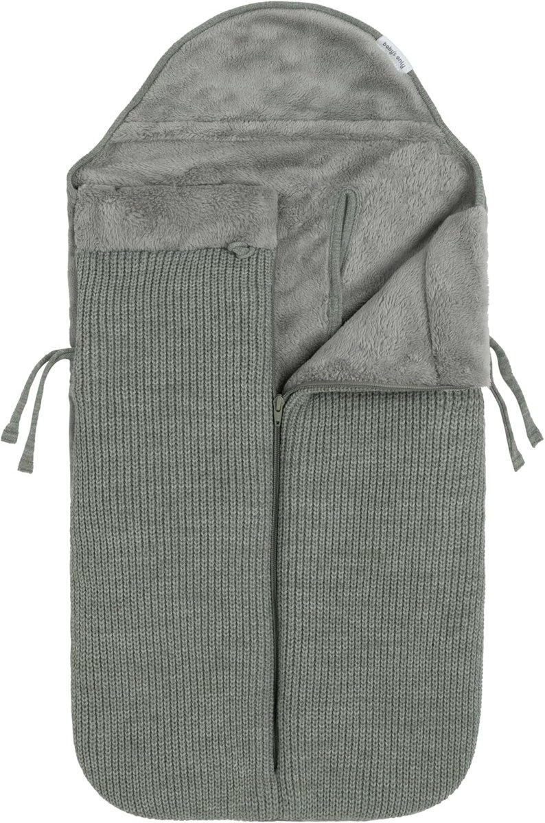 SnelShoppen - Luxe Footmuff Buggyzak Hope - Urban Green - Geschikt voor 3/5-punts gordel - Warm en Ademend - Ideaal voor Kinderen in Koude Weersomstan