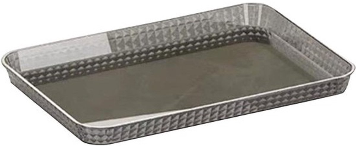 Plantenschotel - Druipbak en opvangbak - Voor plantenverzorging - Duurzame harsconstructie - Tot 41x29cm - Grijs