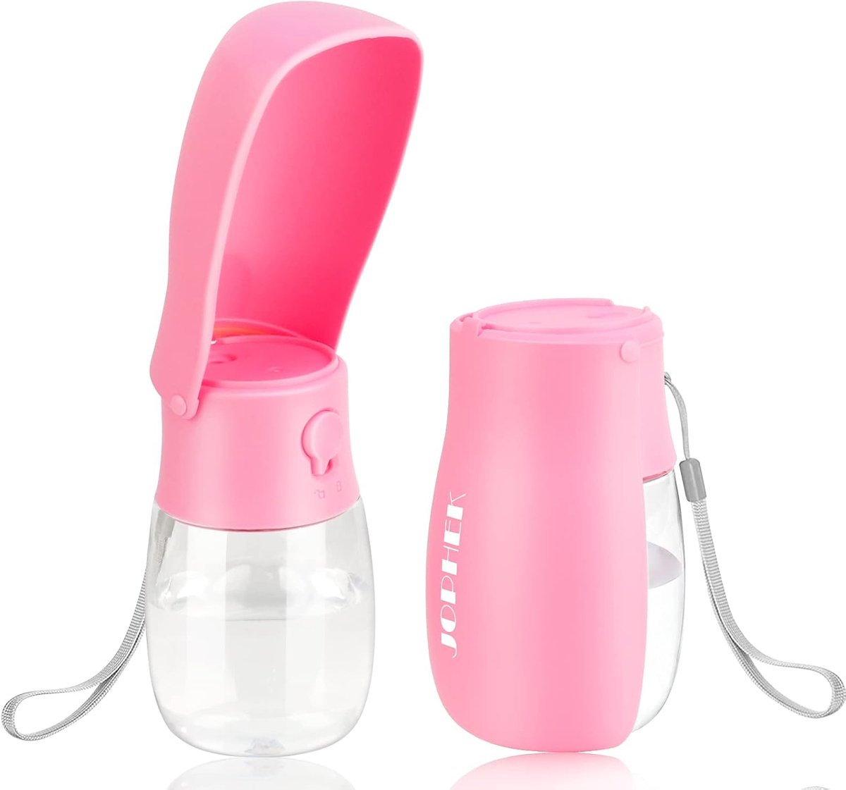 Drinkfles Honden 300 ml - Draagbare Drinkfles - Opvouwbaar 180 Graden - Dubbel Verzegeld - Actieve Koolfilter - Eenvoudig te Bedienen - Huisdierfles
