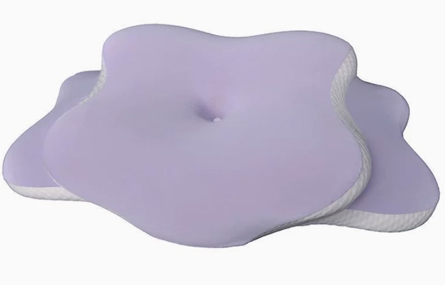 Maisentiel Ergonomisch traagschuim neksteunkussen 60 x 35 cm met afneembare hoes Paars