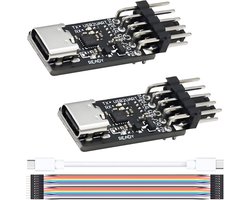 USB naar TTL/UART seriële module - 2 stuks - 6 Mbps hoge snelheid - communicatie met apparaten - Vemera