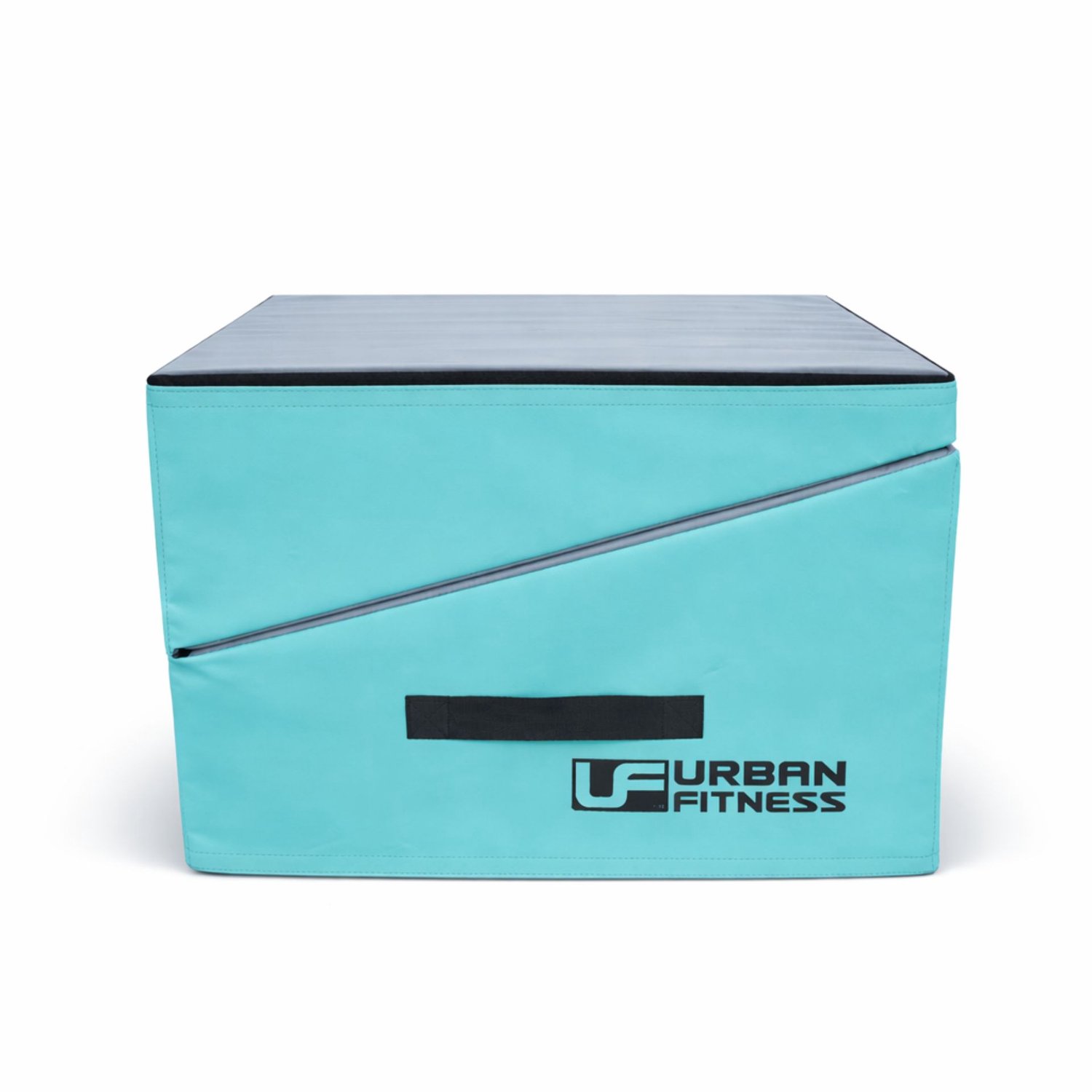 Urban Fitness Gymnastics Folding Incline Wedge Mat - Mint Green/Grey - 122cm x 61cm x 35cm.