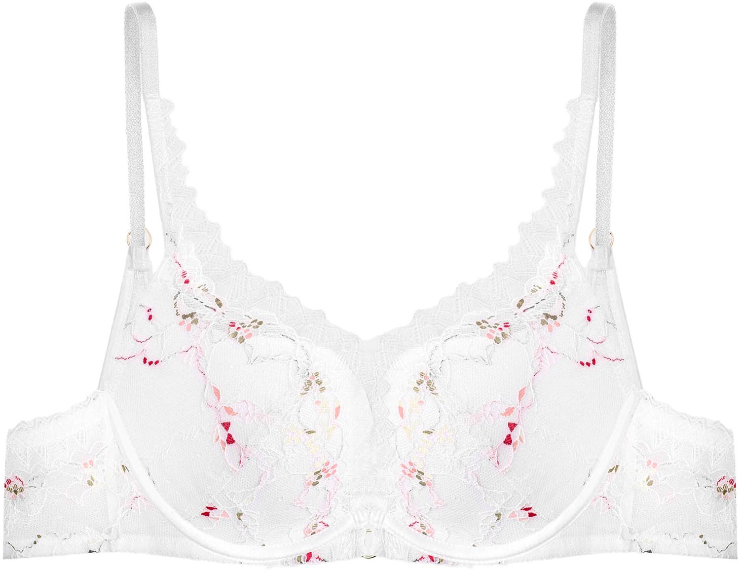 ESOTIQ Nettie - Push-upbeha - Kant - Diep decolleté - Blauwe details