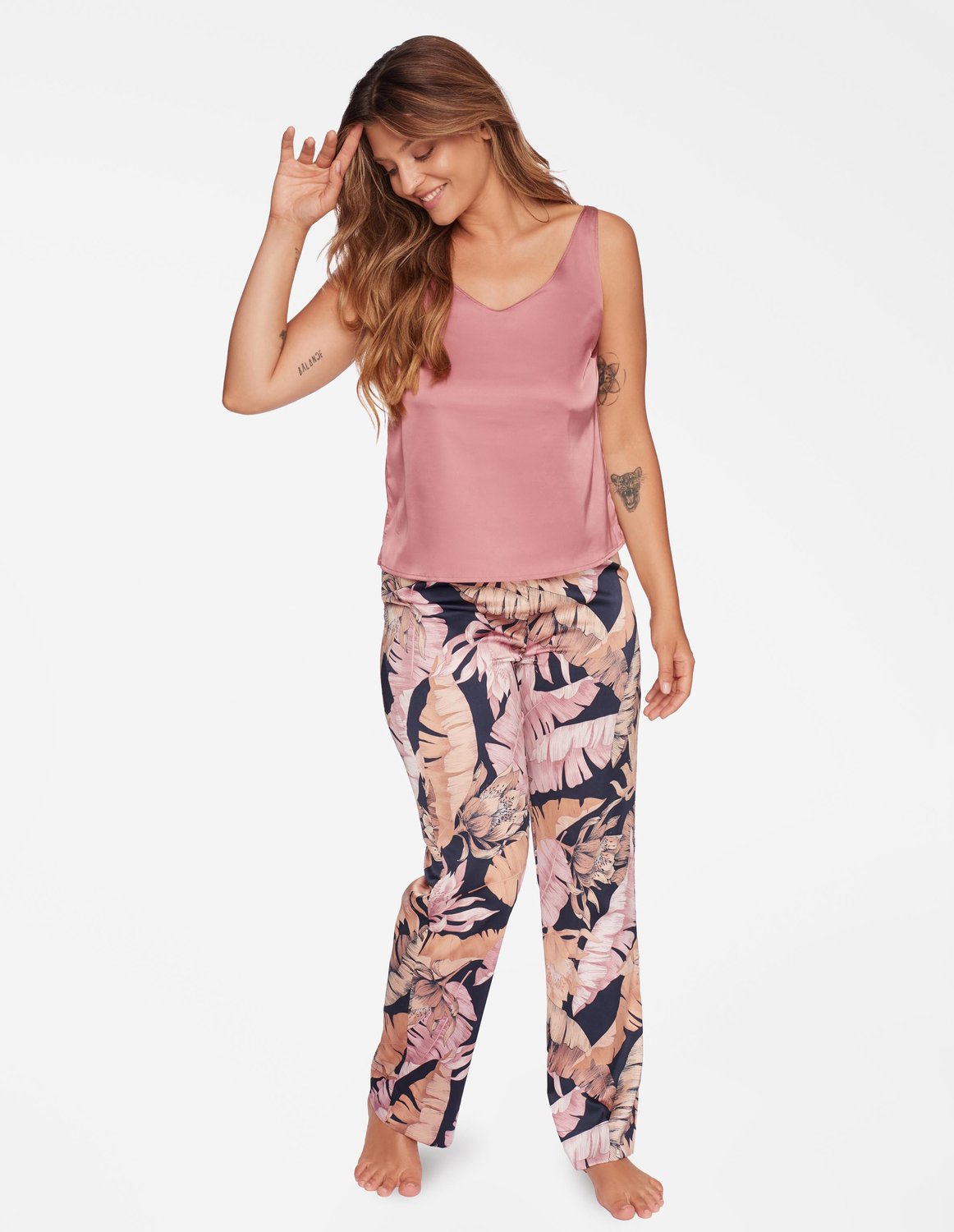 ESOTIQ Ciao - Damespyjama Roze