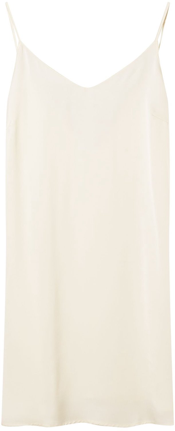 ESOTIQ Rhone - Nachthemd - Crèmekleurig - Dunne schouderbandjes - V-hals