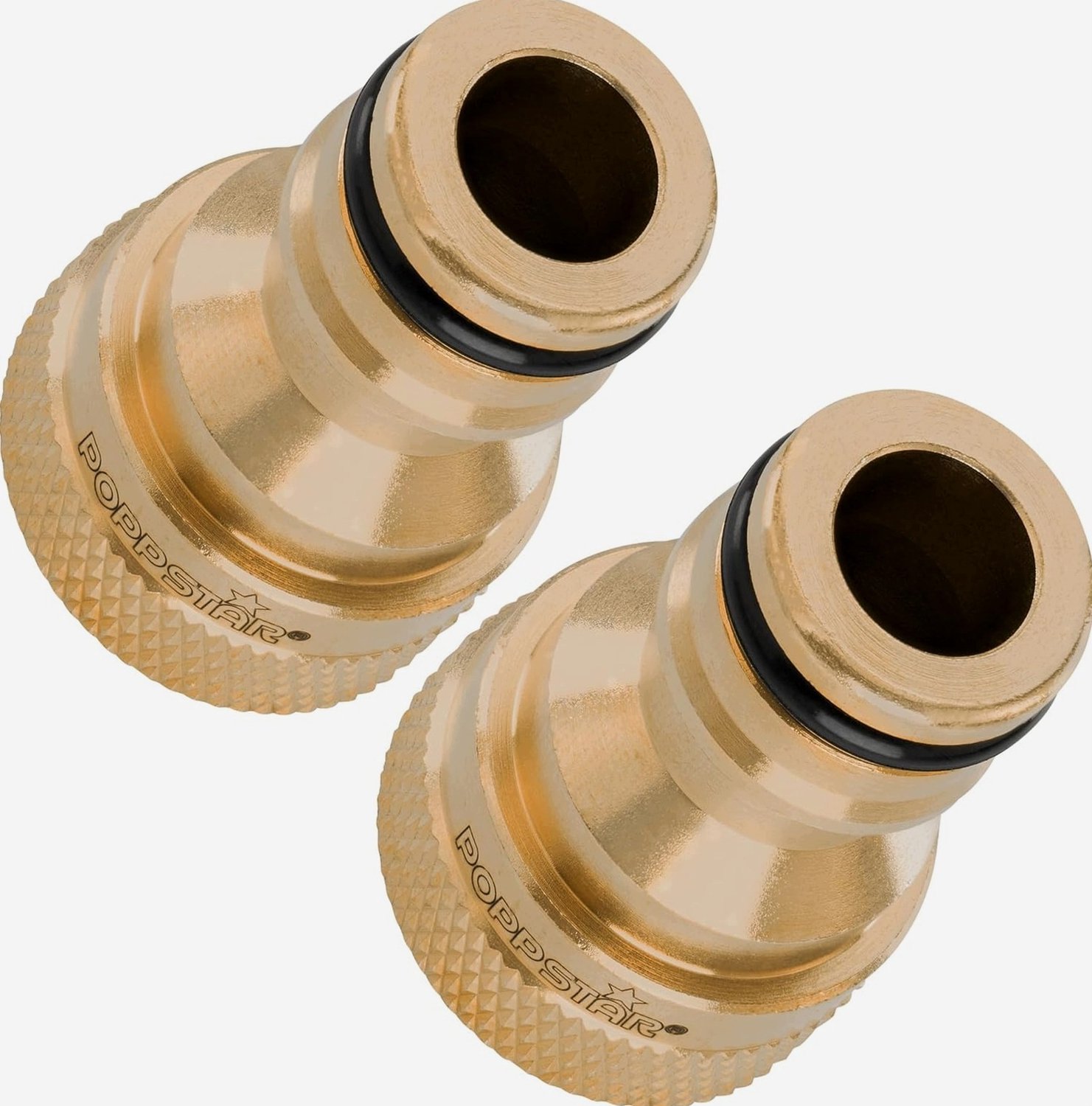 Kraanadapter Messing 1/2 Inch - 2 Stuks - Slangkoppeling