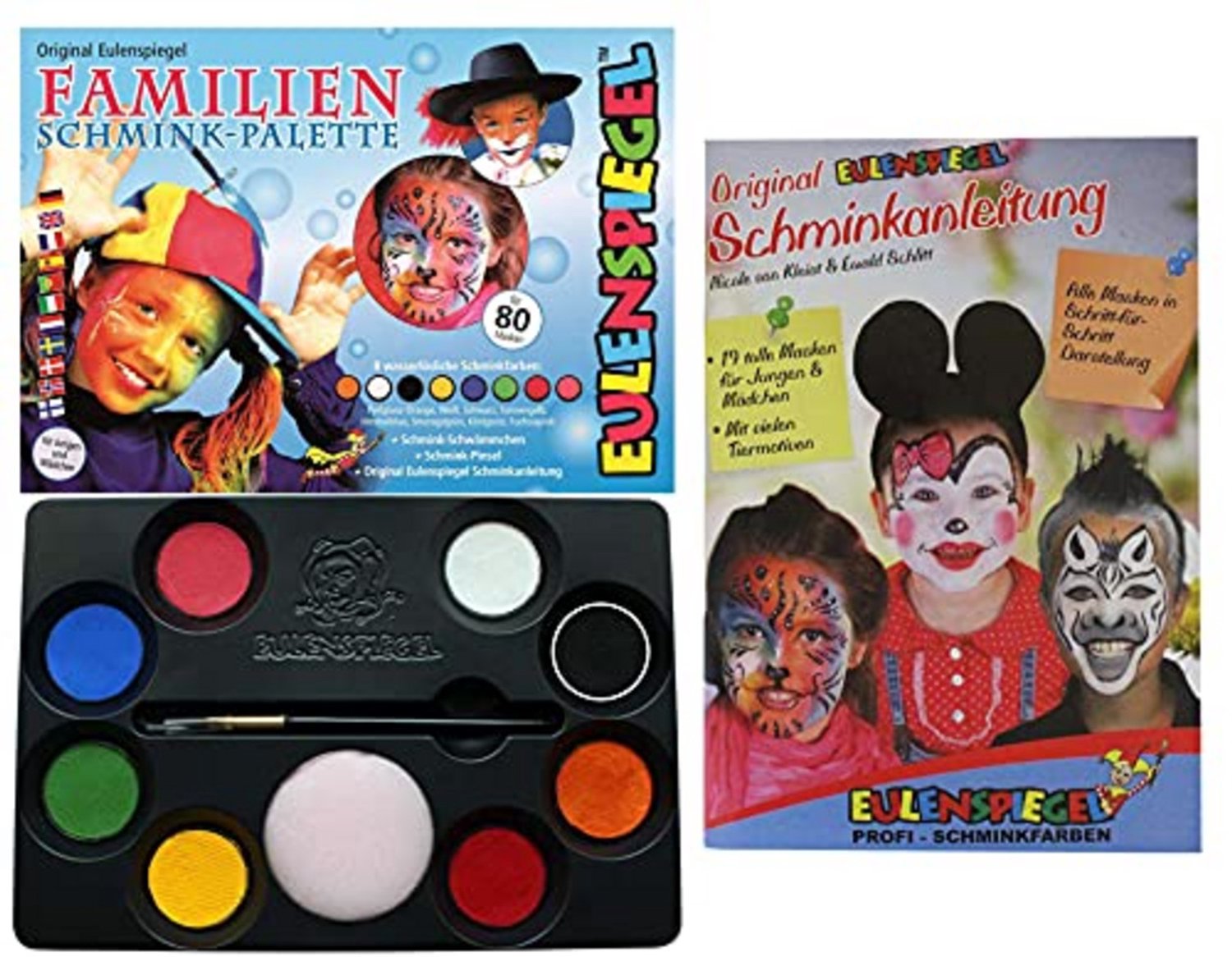 Kids at Work make-up palette voor kinderen - schminkset familie.