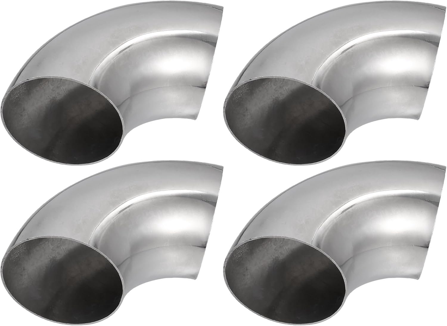 A ABSOPRO 90 degree exhaust pipe 76 mm outer diameter exhaust pipe (set of 4 pieces)