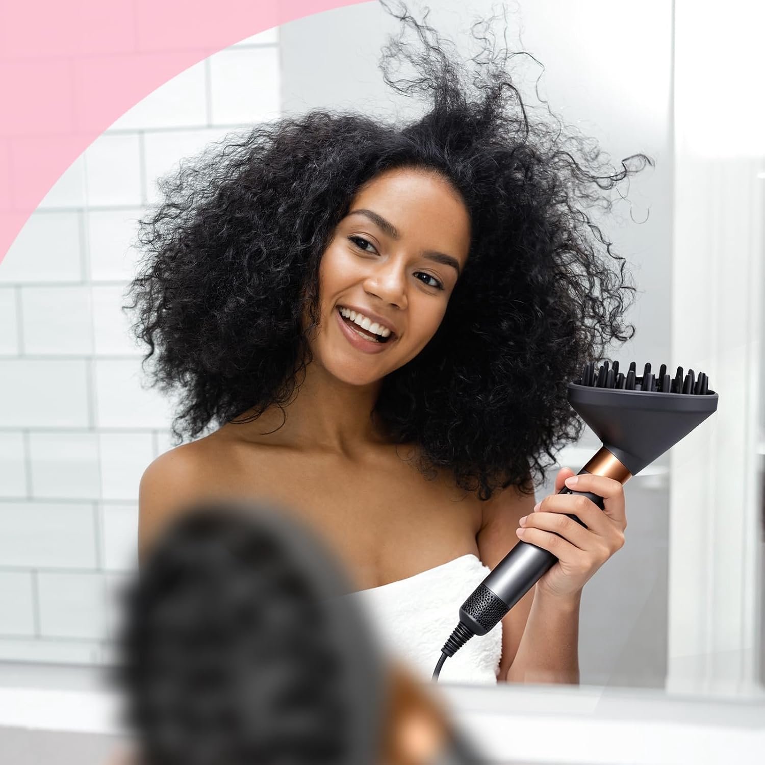 Verbeterde diffuser voor Dyson Airwrap Styler, converteerbare föhn diffuser mondstuk speciaal ontworpen voor golvend - ShopVlot thumbnail 6