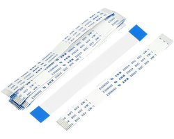 sourcingmap A type 1mm thickness 10 pins FPC FFC flexible flat cable ribbon cable 100mm 10 pieces - ShopVlot