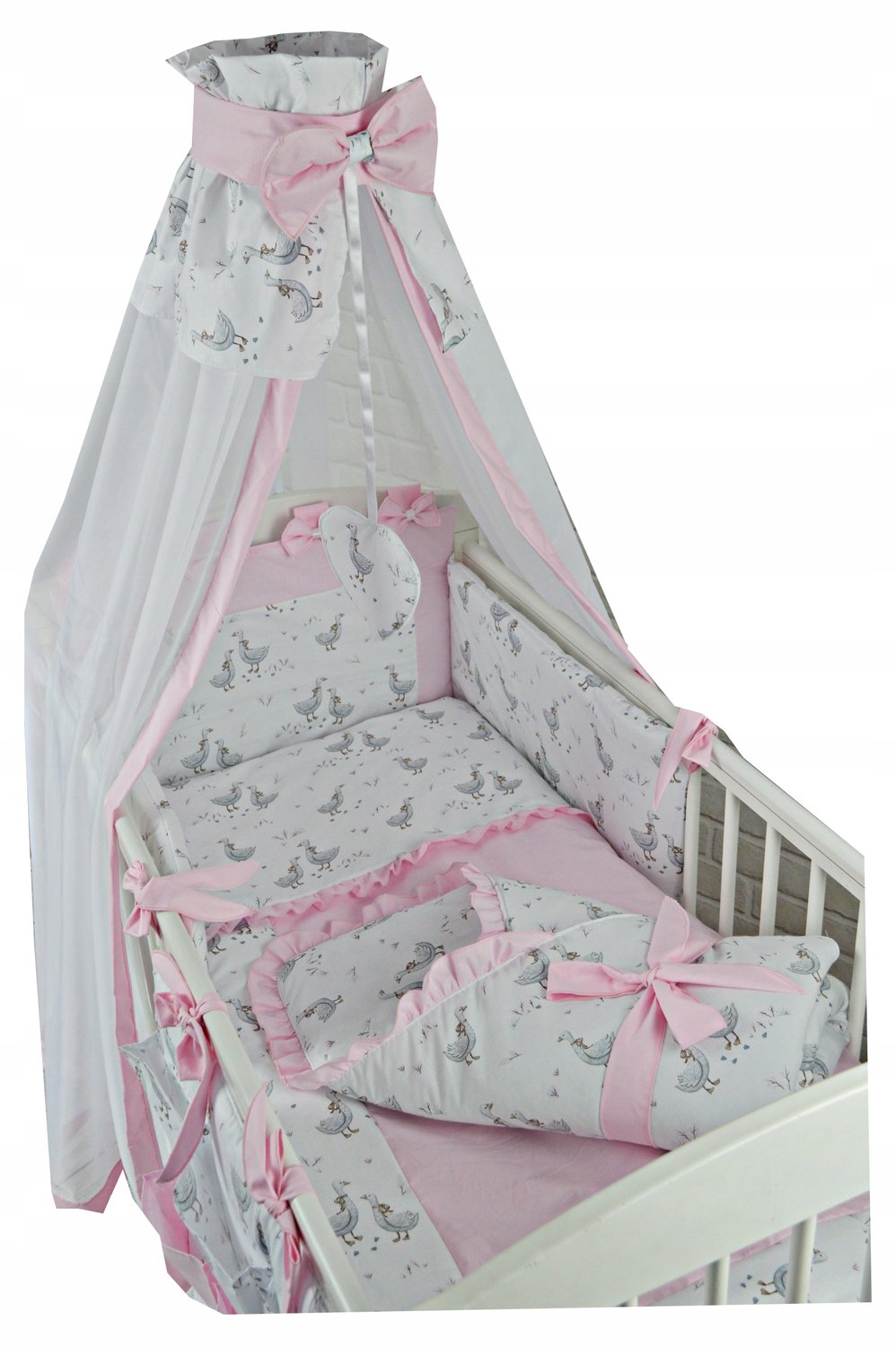 15-delige Baby Beddengoed Set 120x60 cm - Katoen, Wiegdekbed & Meer
