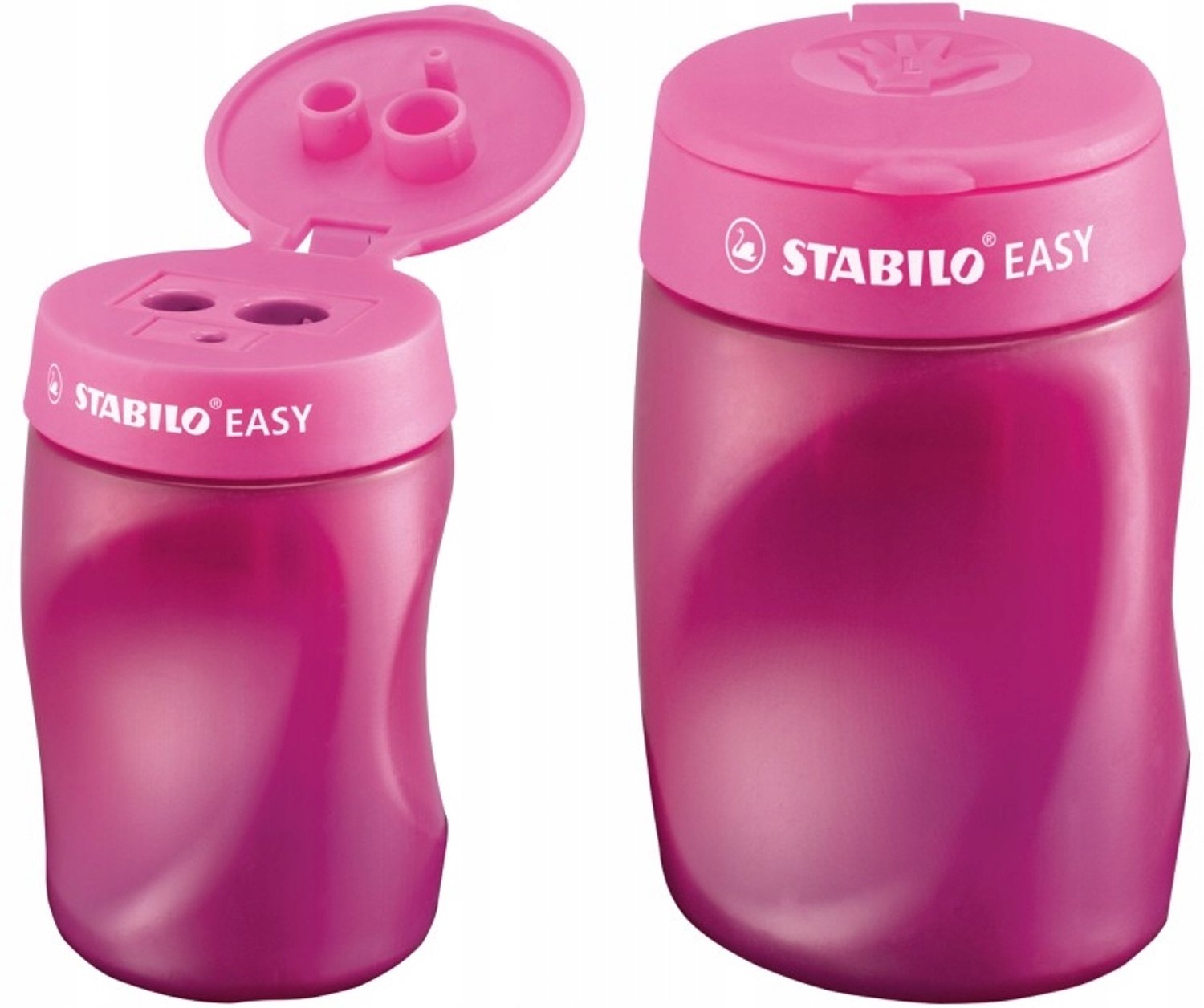 Stabilo EasySharpener: Ergonomische puntenslijper met opvangbakje voor links- en rechtshandigen