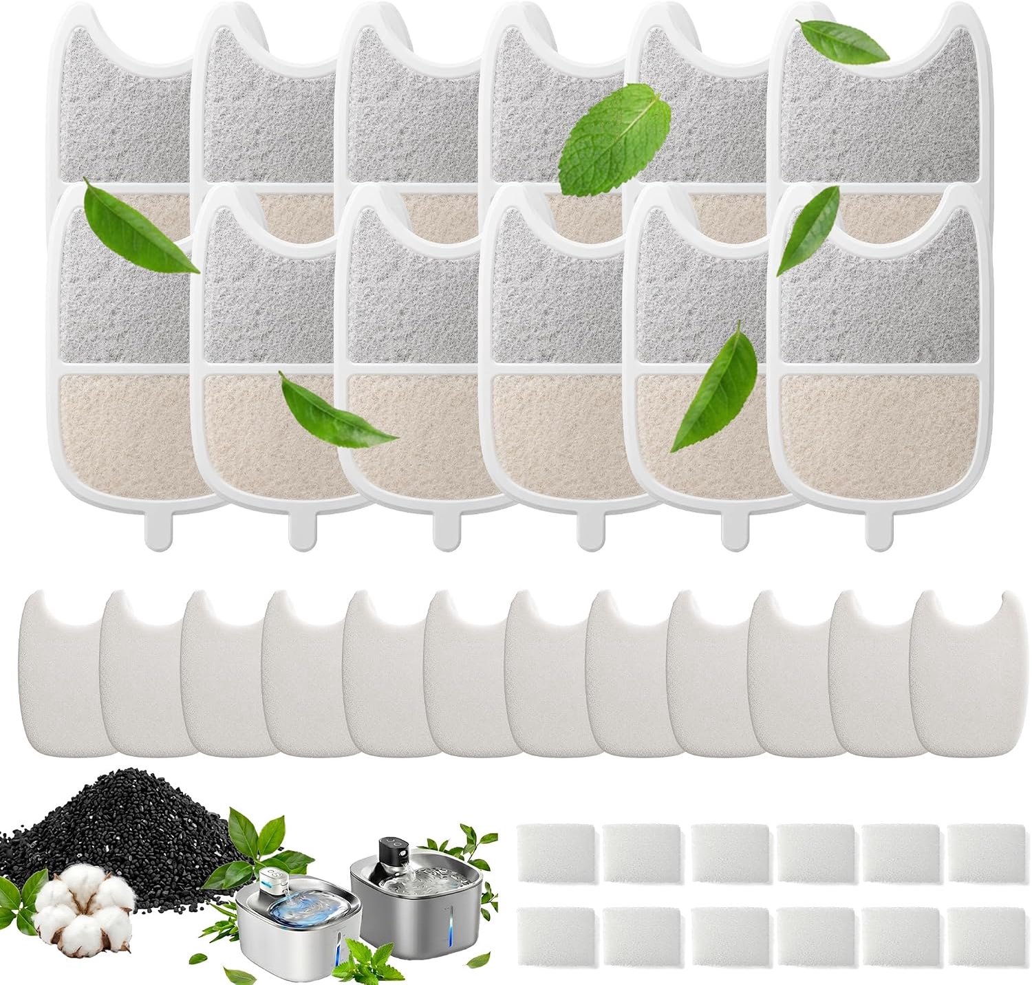 12 filters voor kattenfontein, 4 l - ShopVlot
