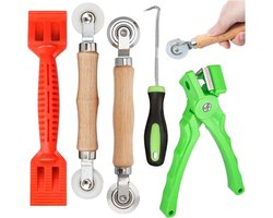 Dubbele Wiel Seal Roller Tool voor Vliegenscherm Installatie - 5 Delige Set voor Eenvoudige Montage en Onderhoud