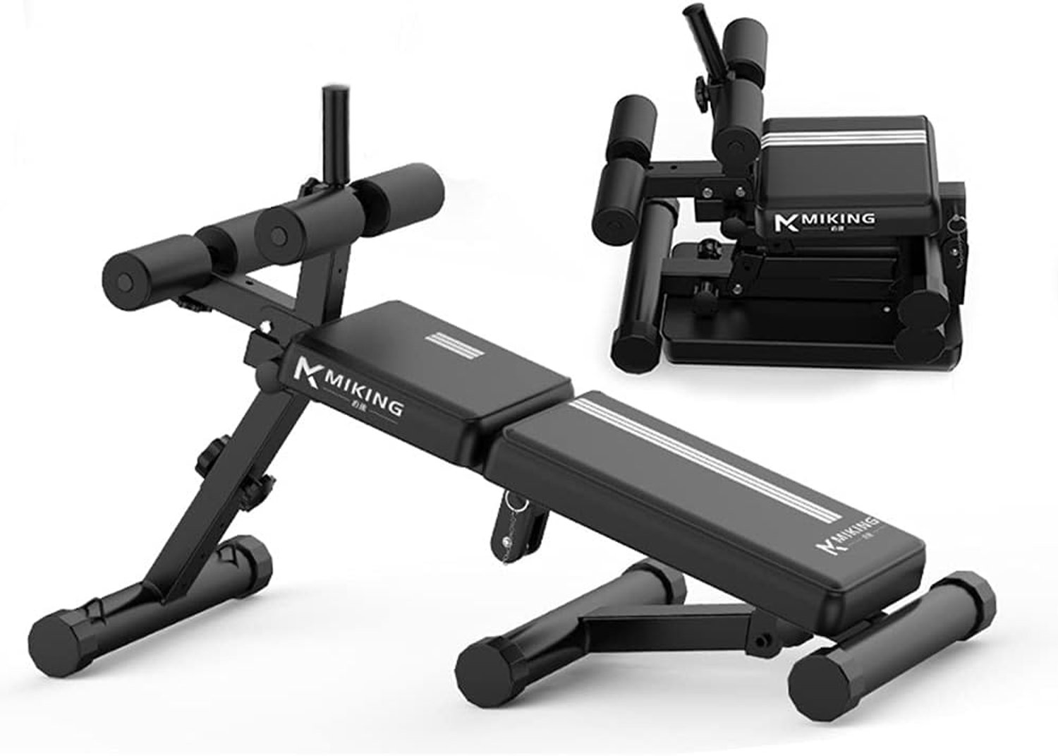 AWANG Foldable Strength Training Bench Utility Weight Banks, Adjustable Weight Bench Lifting Sit Up Ab Bench, Home Gym - ShopVlot