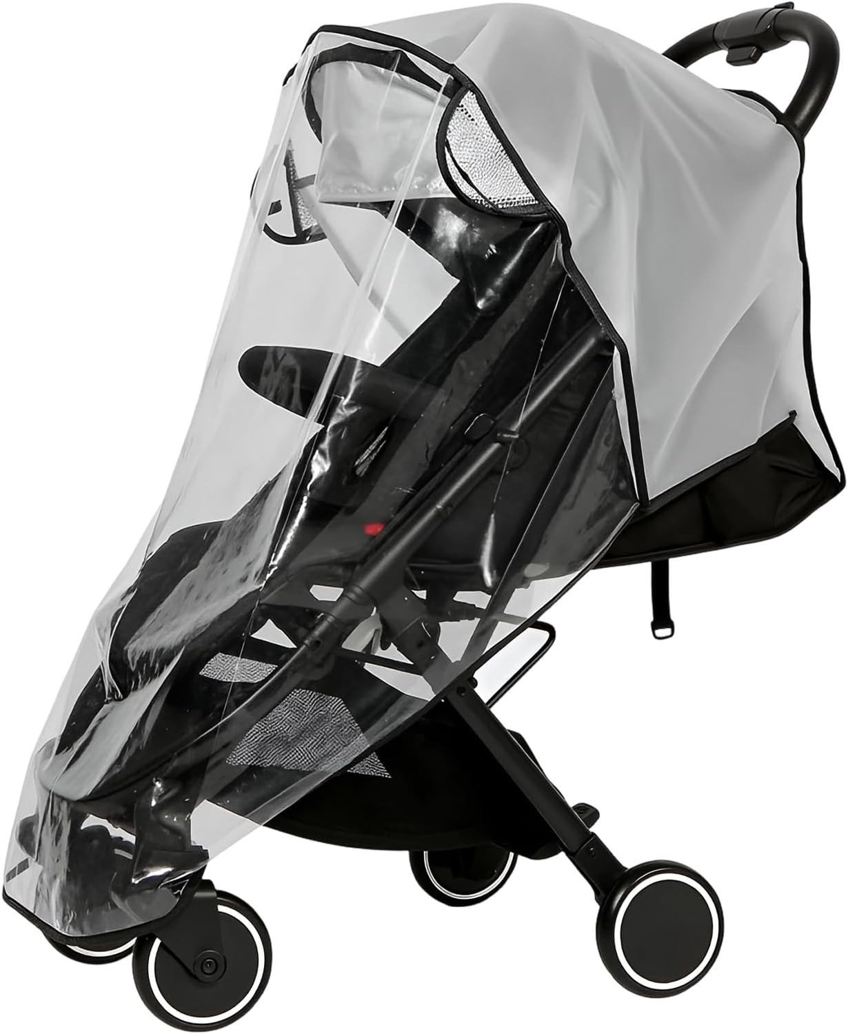 Ademende Regenhoes voor Kinderwagen en Babyschalen, Universele Bescherming tegen Regen en Zon met Voedselveilige EVA Materiaal – foto 7