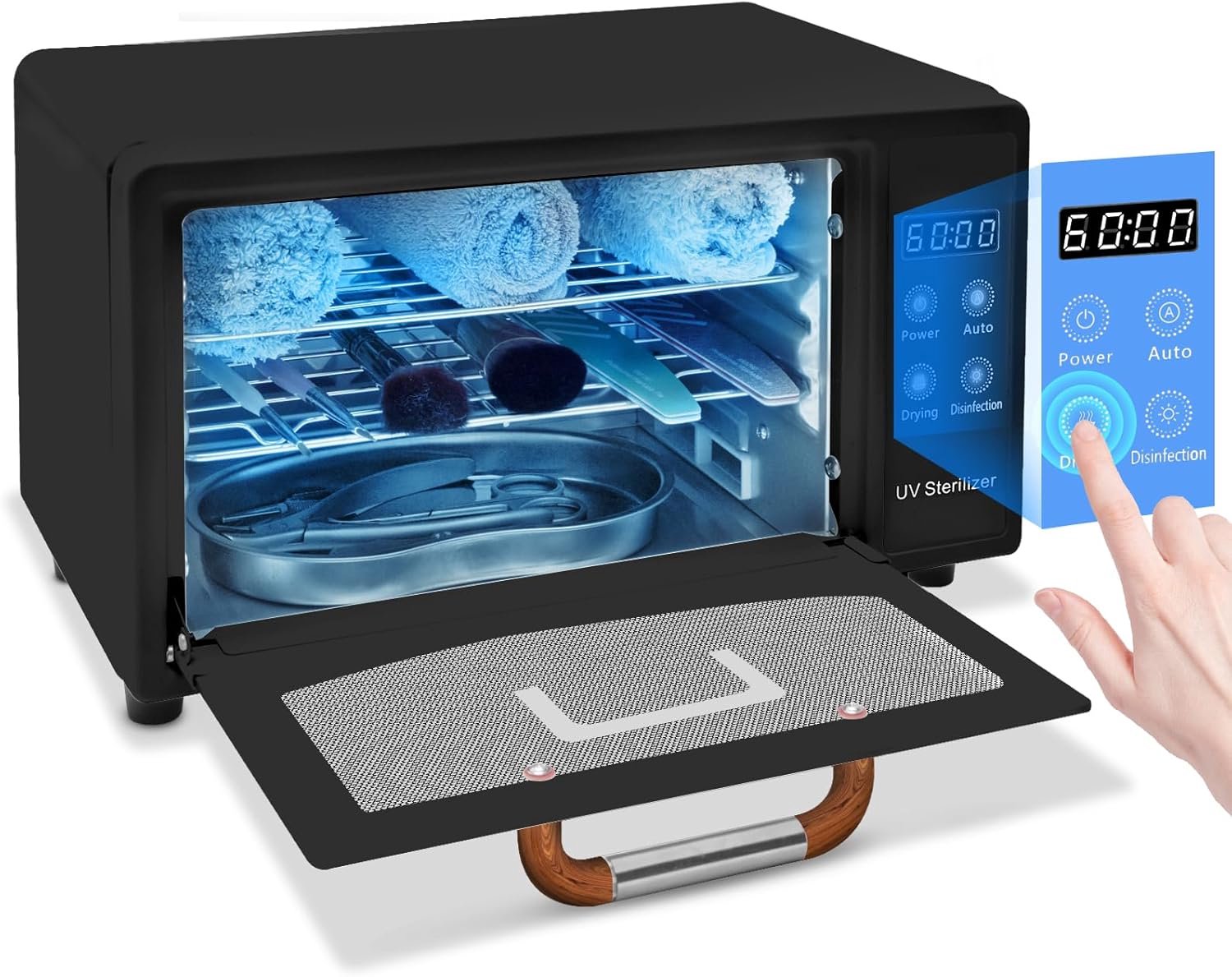 SnelShoppen - CGBE 10L UV Sterilisator met Droogfunctie - 160W Autoclave Sterilizer voor Nagel- en Haartools - Constant Temperatuur 75°C - Ideaal voor