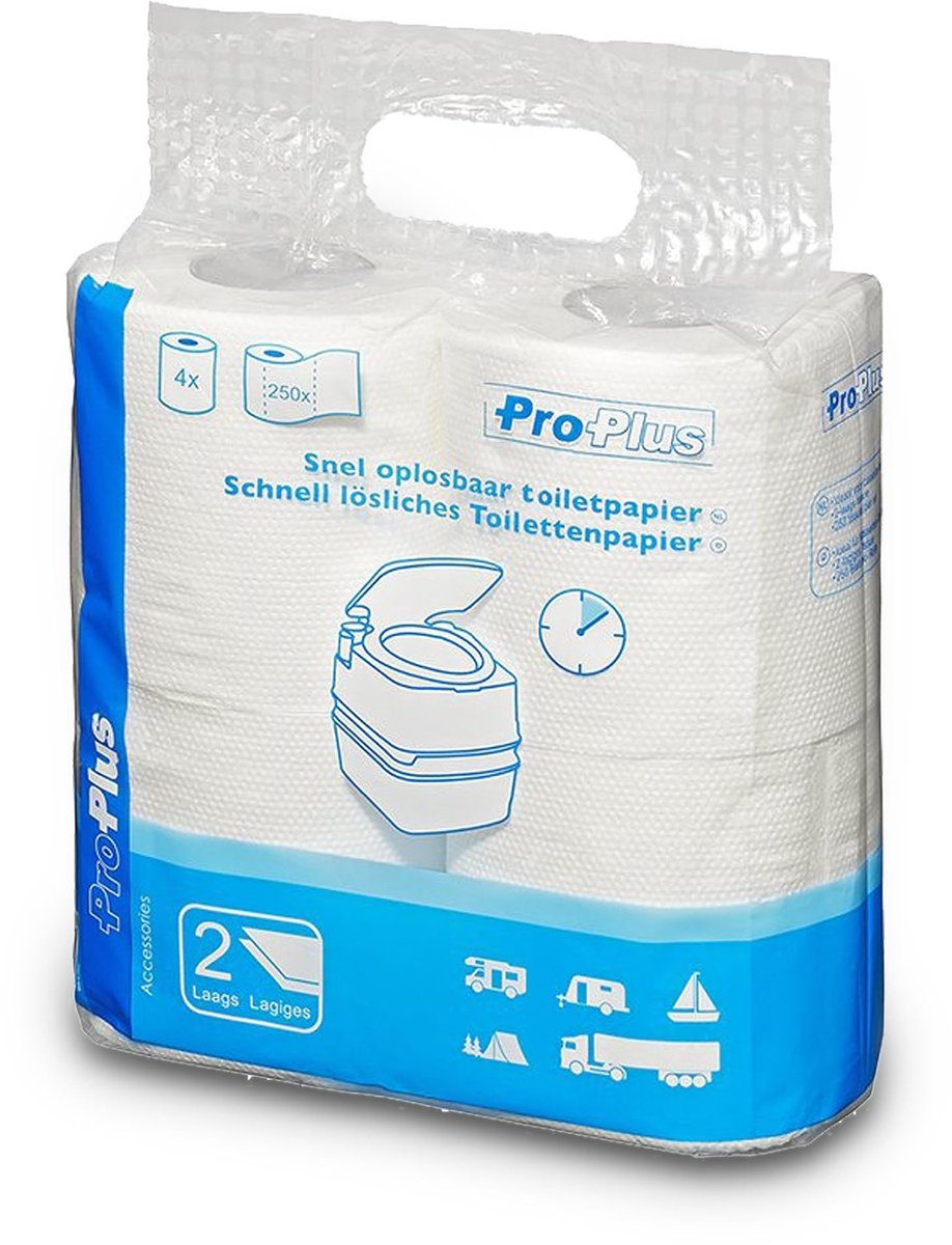 Sneldissoluerend Toiletpapier Set van 4 Stuks