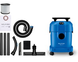 Nilfisk Multi I 16 Nat- & Droogzuiger 1100W - 16L Waterzuiger en Stofzuiger met Blaasfunctie - Voor Huis, Garage, Werkplaats & Auto