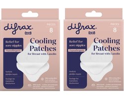 Difrax LOVI Verkoelende hydrogel borstpads met lanoline - Mama Comfort - 8 - 8 stuks