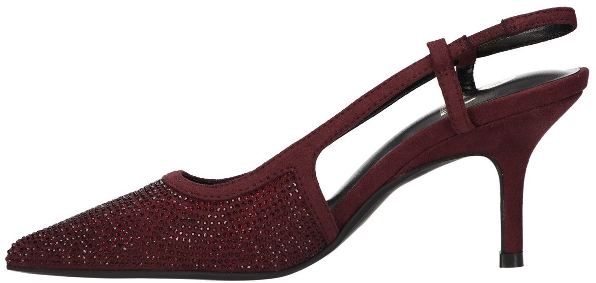 La Strada Slingback Pump Bordeaux Met Steentjes - Damesschoenen - Maat - 37