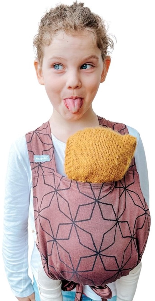 Poppendrager voor kinderen - Malmö roze - Draagzak voor poppen en knuffels