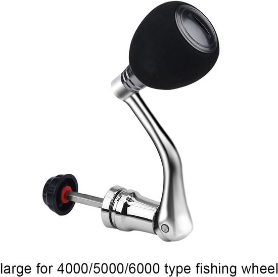 Vervangende metalen handgreep voor vismolens met grip, geschikt voor spinning reels en verbeterde prestaties — afbeelding 5
