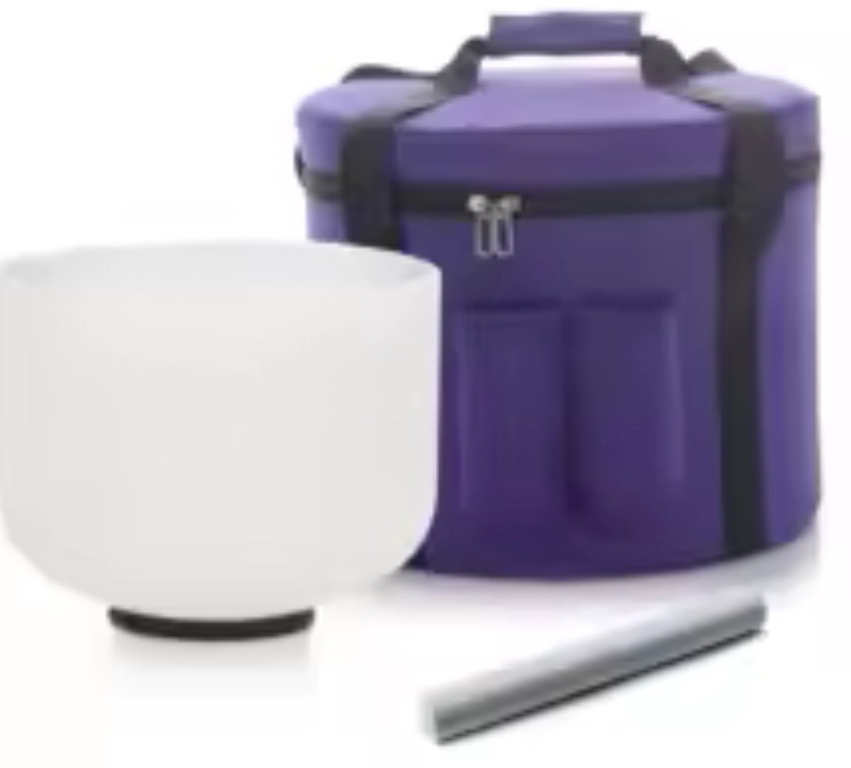Homezo kristallen klankschaal - Meditatie, yoga, mindfulness en klanksessies - Heldere, lang aanhoudende toon - 20,3 cm - 432 Hz