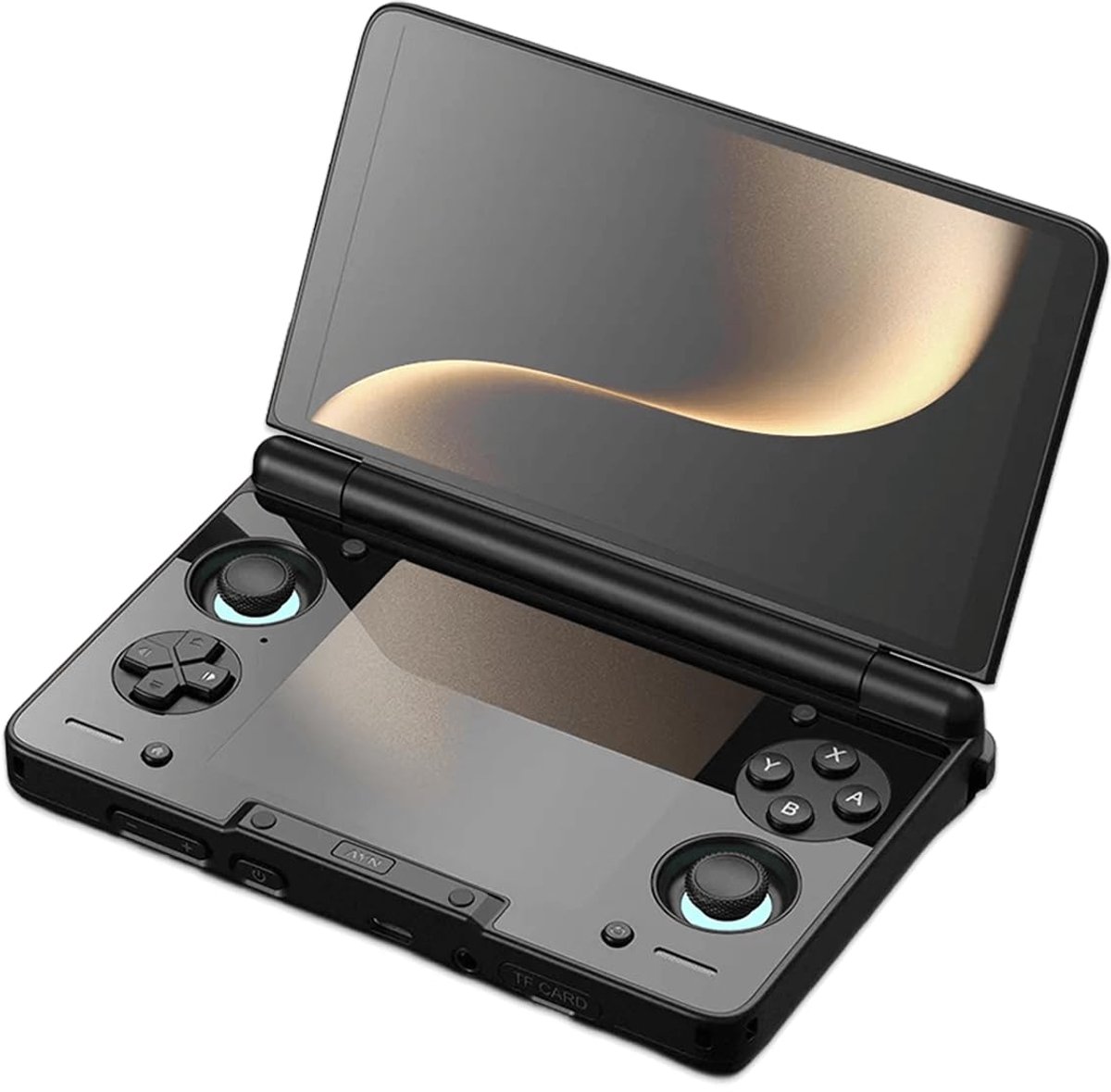 Gaming Handheld Clamshell - 6 Inch 120Hz AMOLED Dubbel Scherm - Snapdragon 8 Gen 2 - 12GB RAM - 256GB Opslag - Android 13 - Zwart
