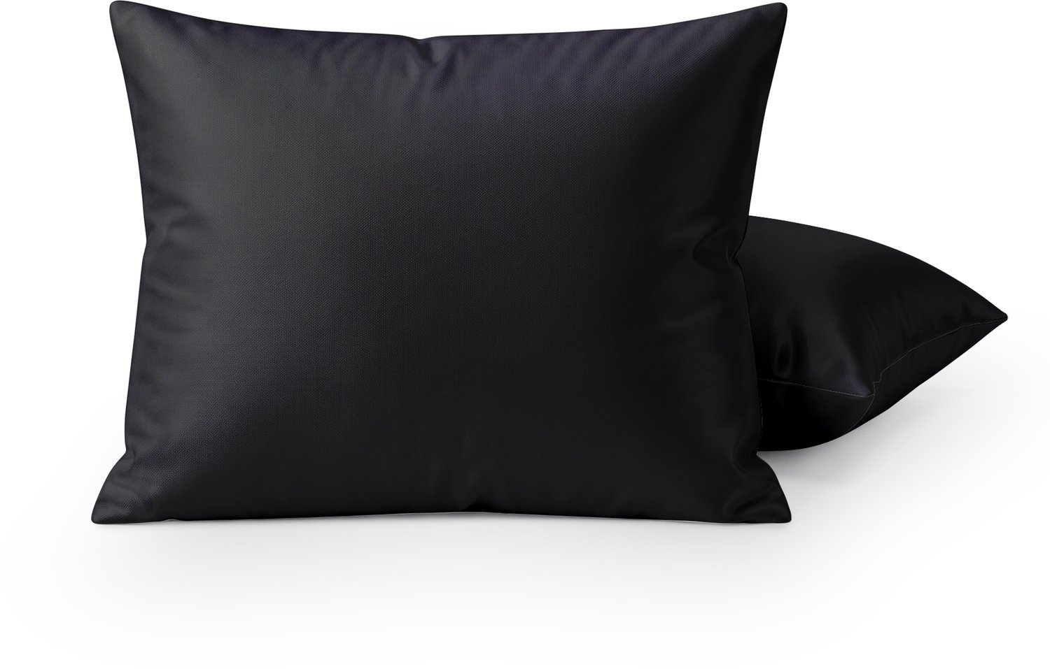 HappyBed Kussenslopen Zwart 40x80 cm - Kussensloop set 2 stuks - 100% - Ultieme slaapcomfort