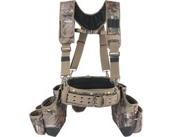 Camo toolriem met bretels voor bouw en timmerwerk