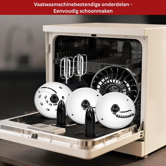 DailySupplies® Foodprocessor - Keukenmixer - Blender - Grijs van DailySupplies® — afbeelding 2