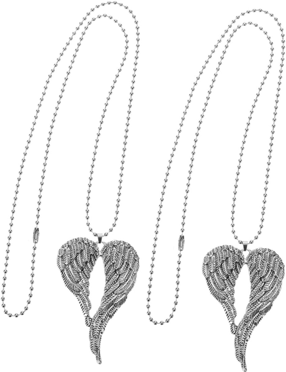 2 Stuks Vintage Wing Ketting voor Auto Achteruitkijkspiegel Auto Decor Accessoires Retro Ornament voor Esthetiek