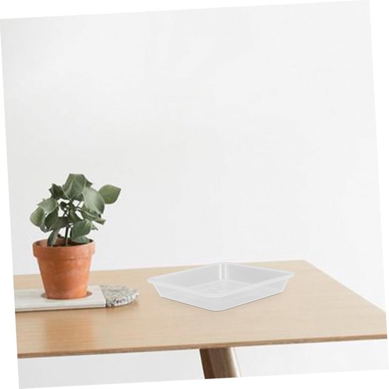 10 Plastic Plant Saucer Tray Transparante Plant Pot Onderzetter voor Bonsai Bloempotten Vervormingsbestendig Duurzaam voor Vloerbescherming Interieurdecoratie — afbeelding 3