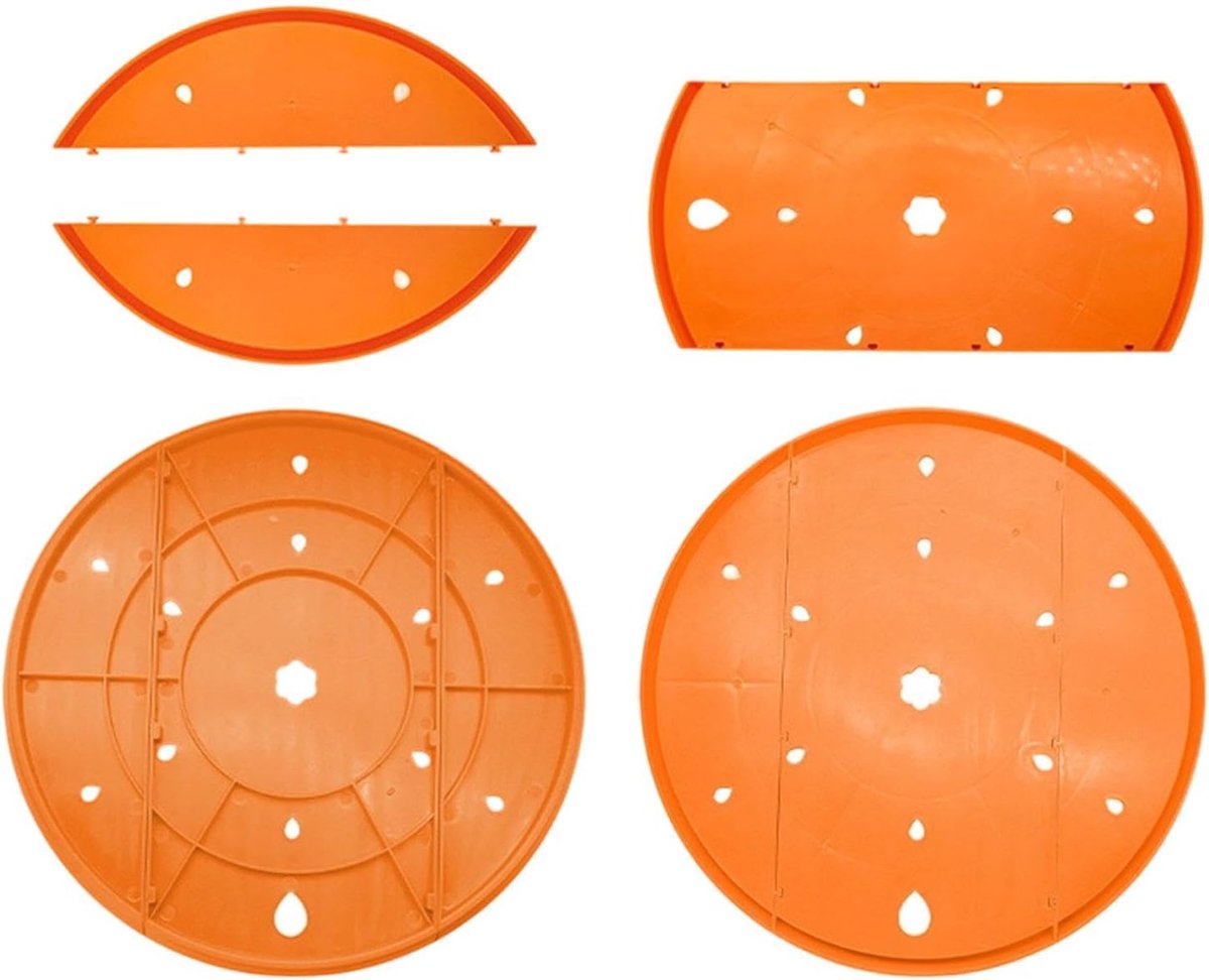 PP - plantenring 25 x 1 x 25 cm, afvoer 123 g, robuuste en praktische container ter bescherming van de as, gereedschap voor de afvoerbodem, terras, balkon