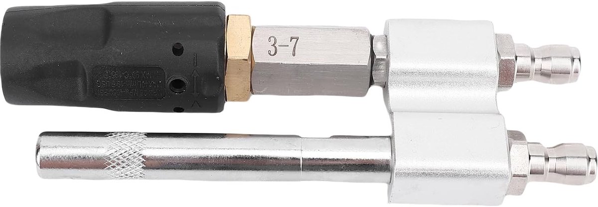 Hogedrukreiniger draaimondstuk voor 3 tot 7 GPM 1000 tot 6000 PSI - verstelbare 0 tot 60 graden lange afstand tip met 1/4 inch snelkoppeling voor warm- en koudwatertoepassingen