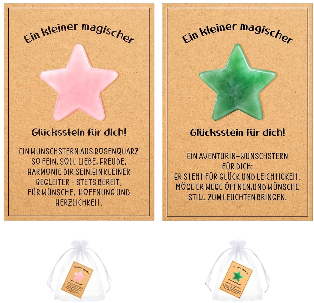 2 stuks geluksstenen voor volwassenen leersteen eerste schooldag met 2