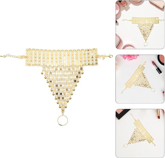 Vintage Metalen Handketting Armband voor Dames Meerlaagse Vingerketting met Etnische Uitstraling Duurzaam Glanzend Ontwerp voor Festivals — afbeelding 2