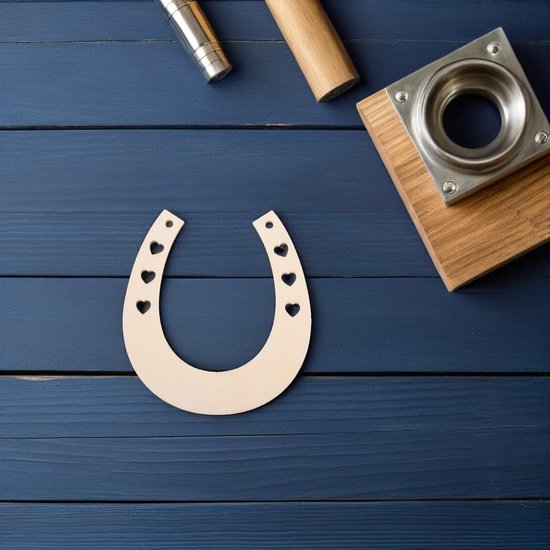 36 Stuks Delige Hoefijzervormige Onafgewerkte Houten Snippers met Voorgeboorde Juten Touwen DIY Schilderplakjes voor Handgemaakte Graffiti Rustieke Decoraties voor Thuis — afbeelding 3