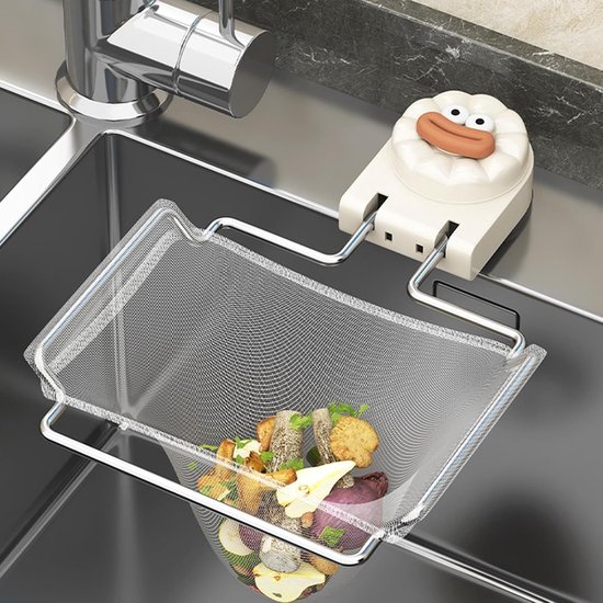 Catcher Filterhouder voor wastafel, opvouwbare voedselvanger voor — afbeelding 2