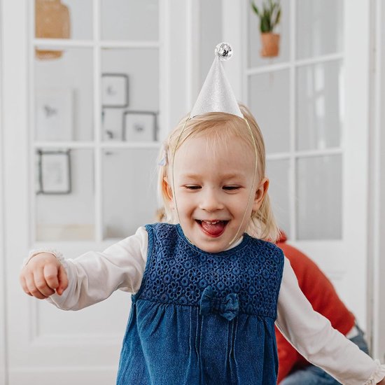 10 Stuks Delige Papieren Feestmutsen met Pompom Kleine Kegelhoedjes voor Verjaardagsfeestdecoraties Kinderverjaardagshoedjes voor Feestelijke Bijeenkomsten Speelse Groepsvieringen — afbeelding 3