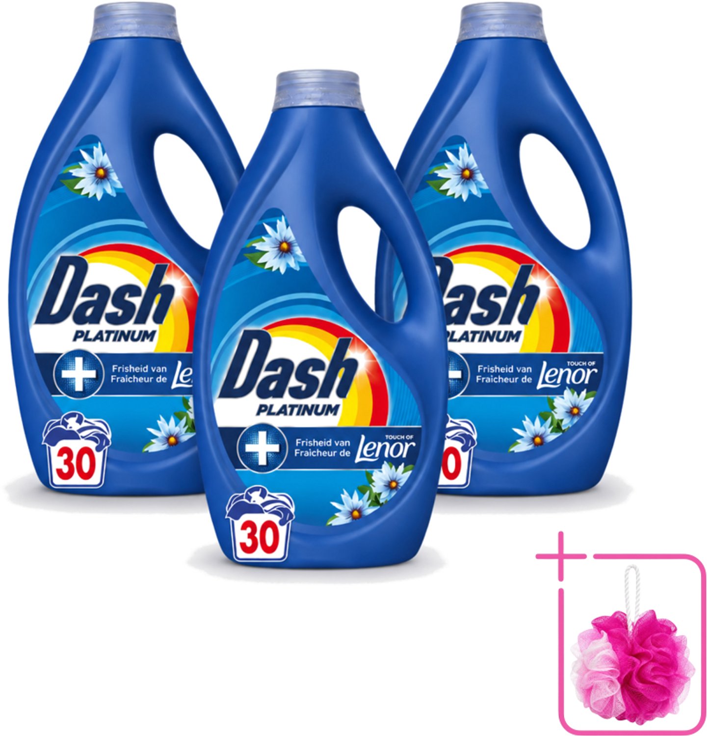 3 x Dash – Wasmiddel – Zeebries – 1350 ml - Bulkverpakking - Zeebries - Douchemop - Frisse geur