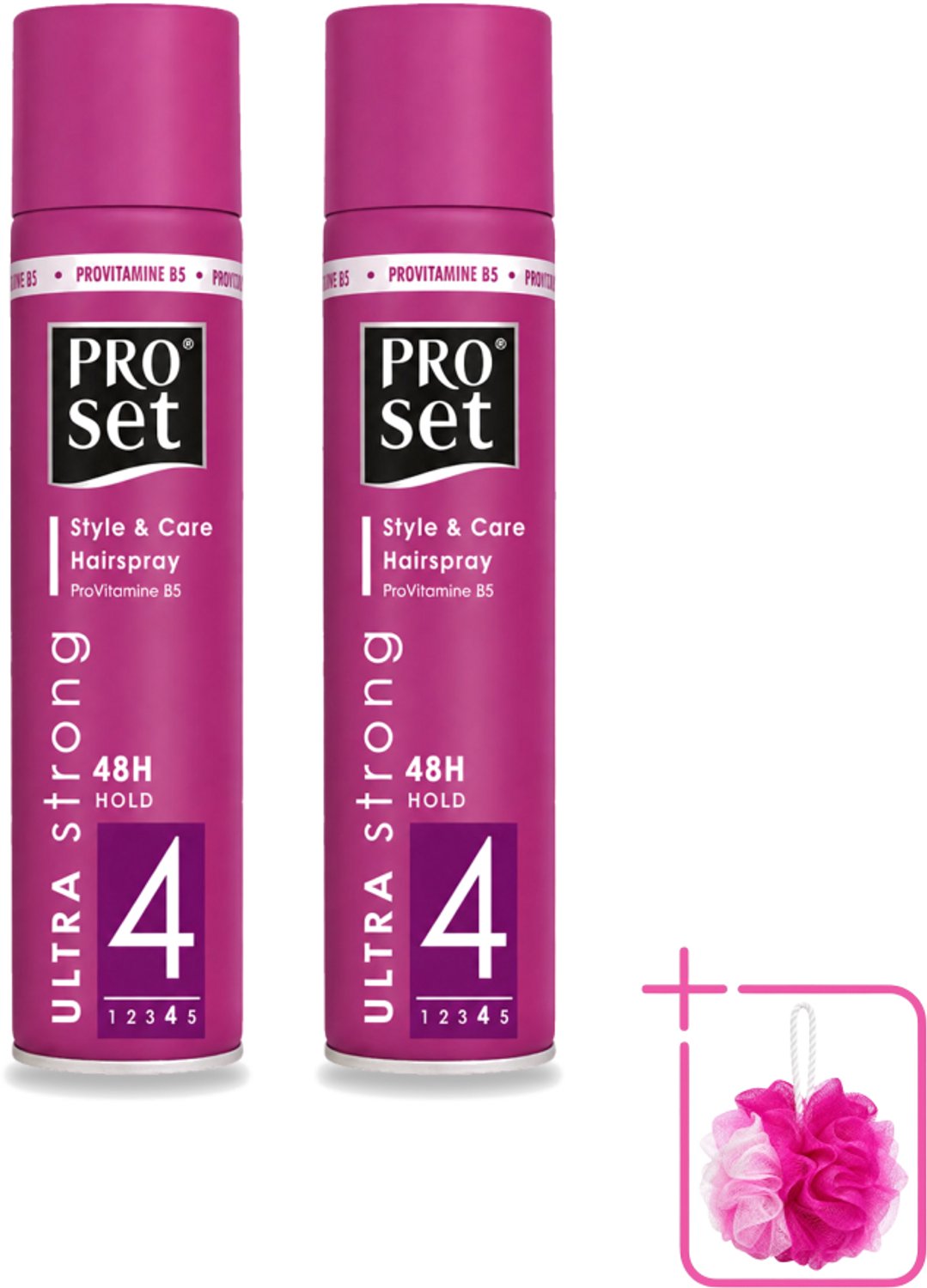 2 x Proset - Haarspray - Ultra Sterk - 48 uur Werking - 250 ml - Bulkverpakking - Haarspray - Douchemop - Haarspray 48 uur