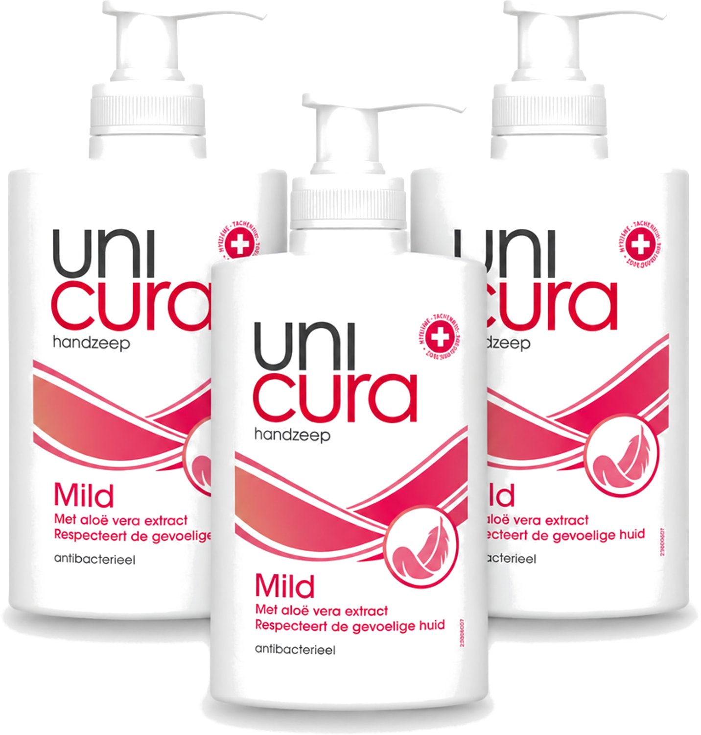 3 x Unicura - Vloeibare Zeep Mild - Verzachtend - 250 ml - Voordeelverpakking - 3 stuks