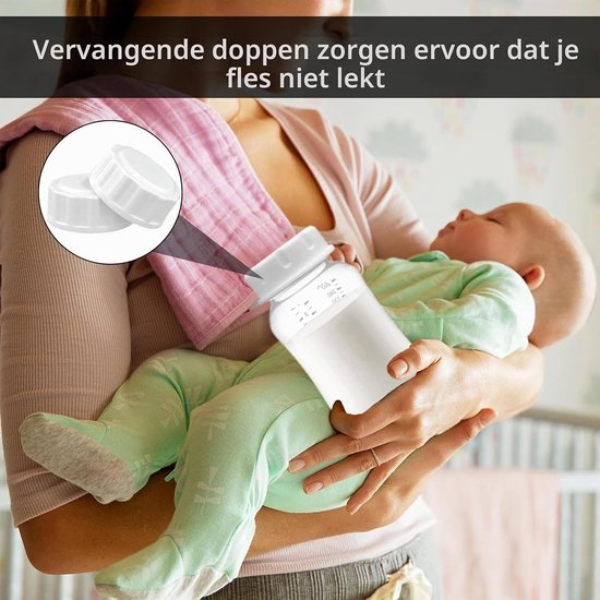 6 Pack Reiskapjes voor Flessen, Sluitingen voor Babyflessen, Vervangende Flesdoppen voor Brede Flessen — afbeelding 5