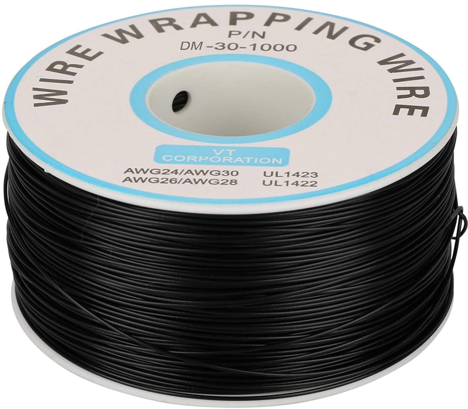 Braided Copper, Heat Resistant Tinned Single Copper Wire 0.25mm, 30 AWG Tinned Copper Wire Conductor Strands (Black) - ShopVlot