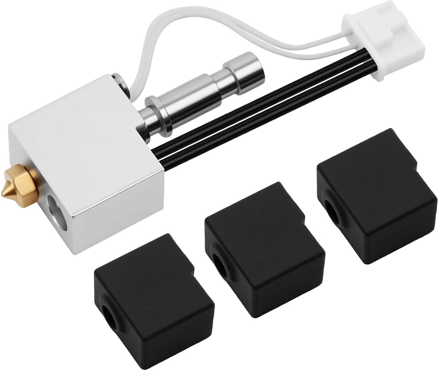 Upgrade Kit voor 3D Printer Extruder met Keramisch Hotend, 0.4 mm Stalen Mondstuk, Snelle Verhitting en Silicone Sokken voor Kobra S1 en ACE Pro