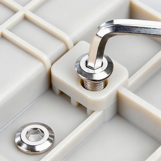 10 Stuks Platte Kop Zeskant Inbus Schroeven - M8 x 16mm Meubel Zeskantschroeven 304 Roestvrij Staal Volledig Gedraaide Machine Verbinding Bouten met Inbussleutel voor Bed- en Houten Meubels — afbeelding 2