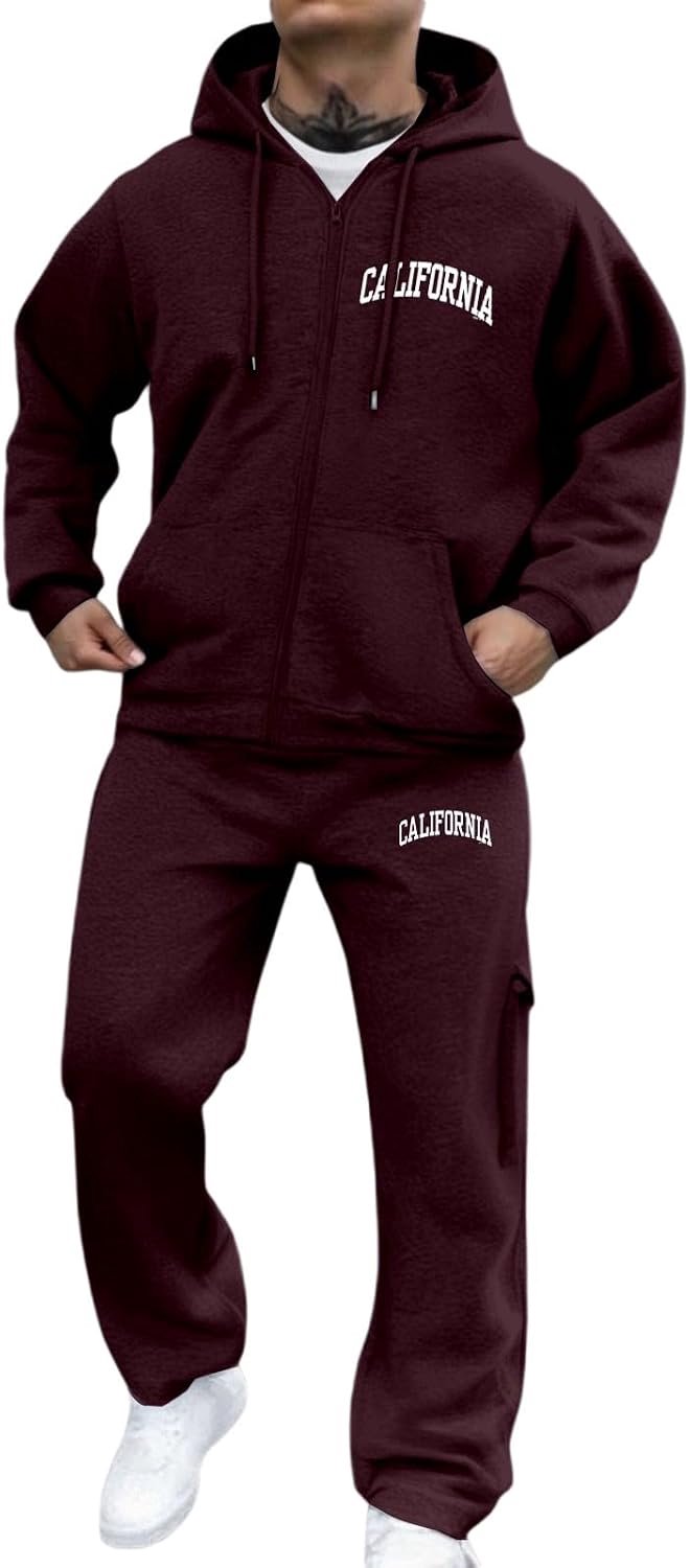 Générique Herenhoodie met ritssluiting en letterprint, casual en comfortabele outfit voor dagelijks gebruik